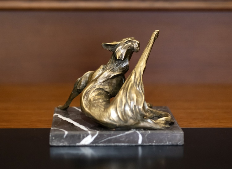 Бронзовый кот